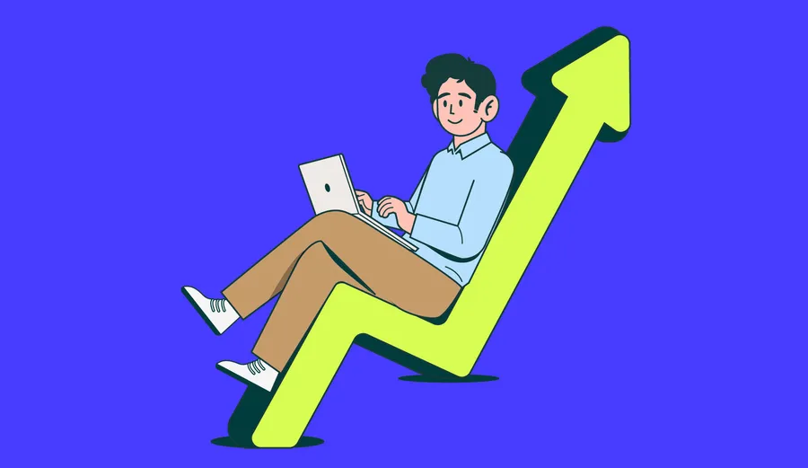 Ilustrasi platform Pluang - investasi kripto, saham, dan emas